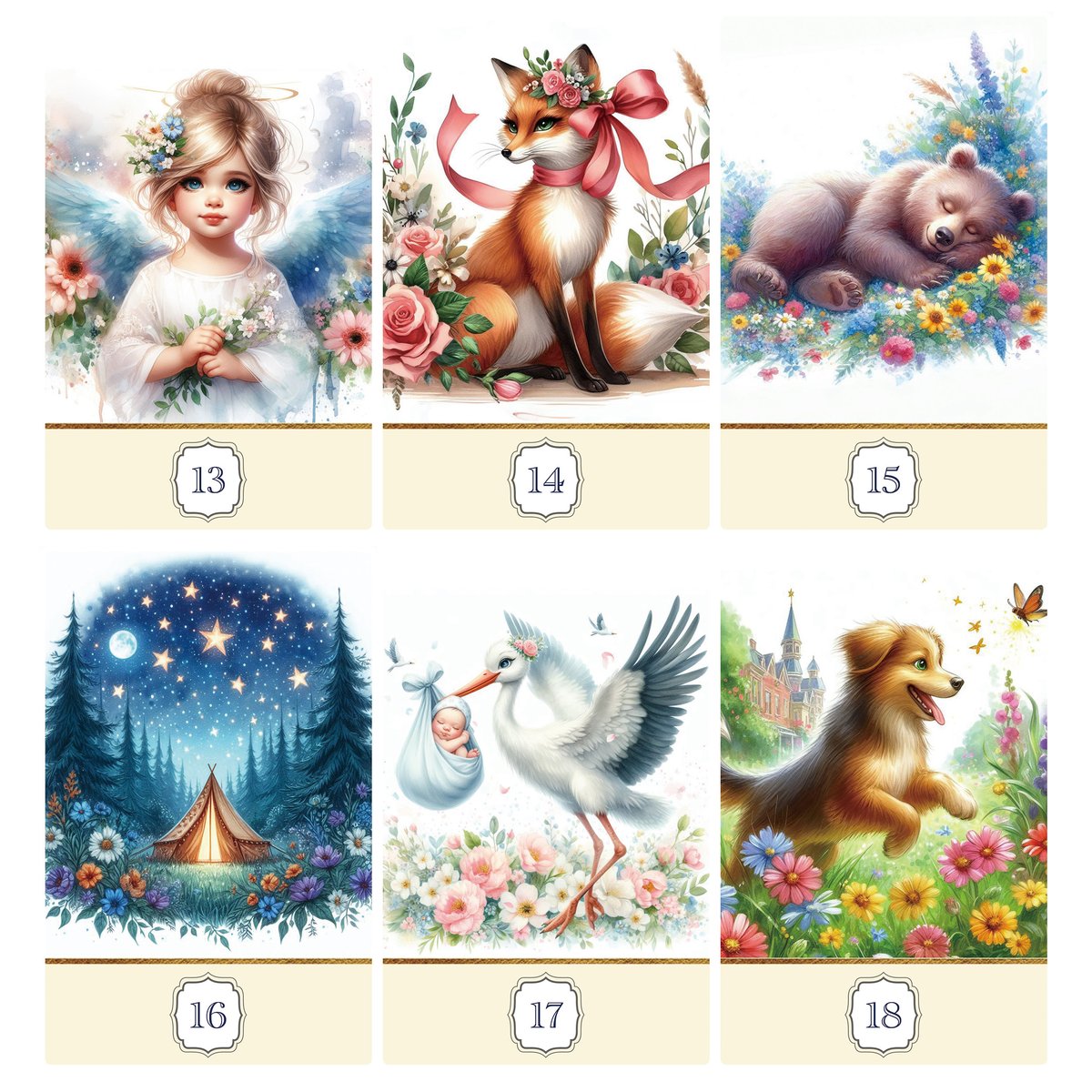 Watercolor Lenormand【ルノルマンカード】 | musemuse