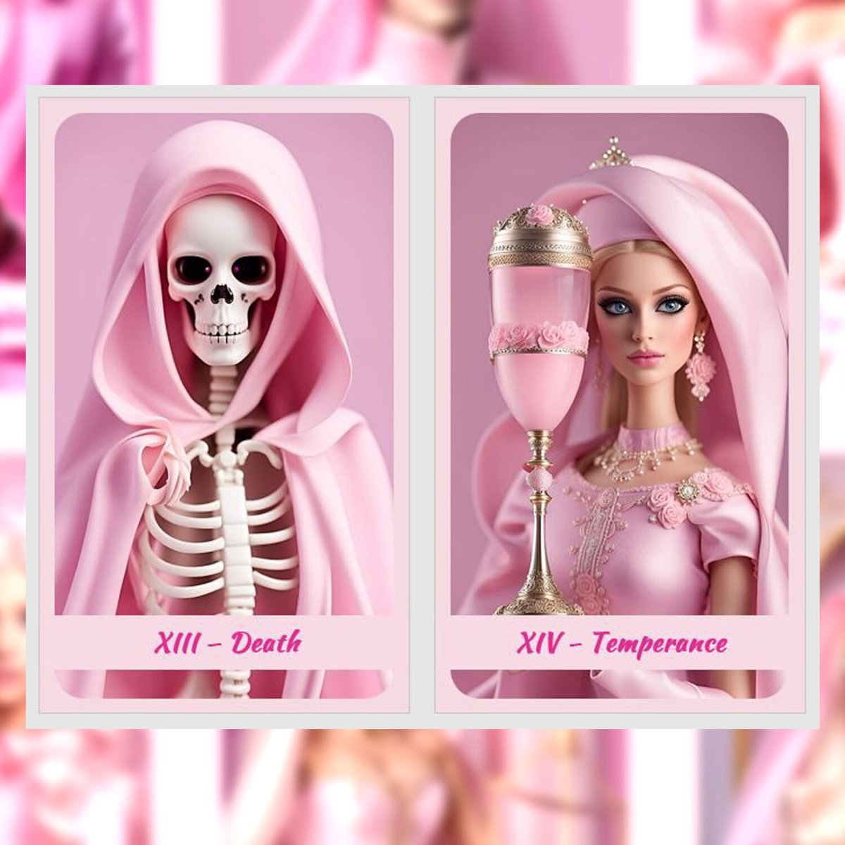 ピンクの可愛い夢の国のデッキ✨バービードリーム タロットカード 未