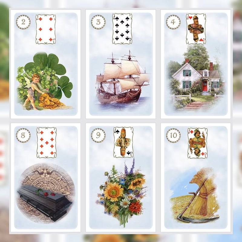 Blue Lenormand cards【ルノルマンカード】 | musemuse