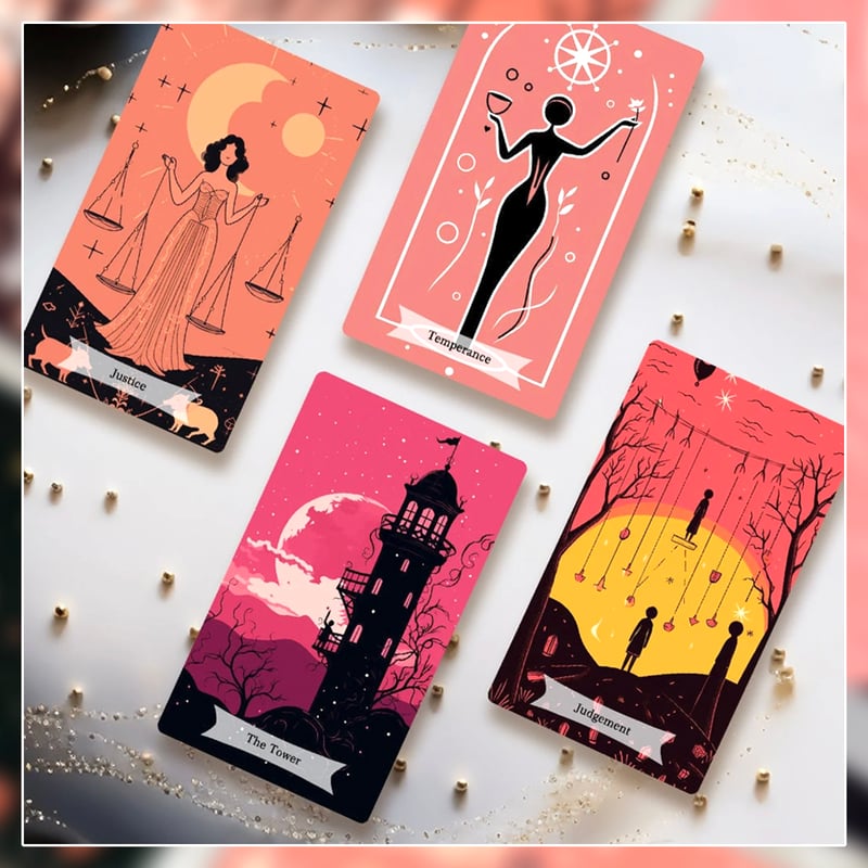 pink black tarot【タロットカード】 | musemuse