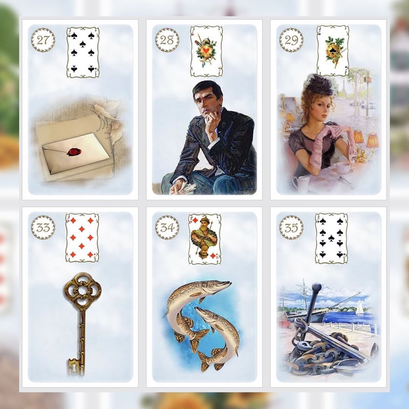 Blue Lenormand cards【ルノルマンカード】 | musemuse