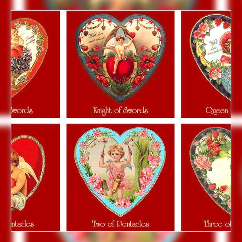 atelierM♡ハートタロットカード atelierM♡ハートタロットカード Hearts Tarot deck【タロット