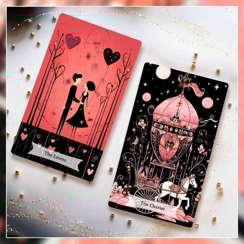pink black tarot【タロットカード】 | musemuse