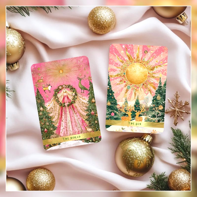 【正規品タロットカード】美麗アート×キュートピンク✨ファンタジーノエルタロット 正規品タロットカード】美麗アート×キュートピンク