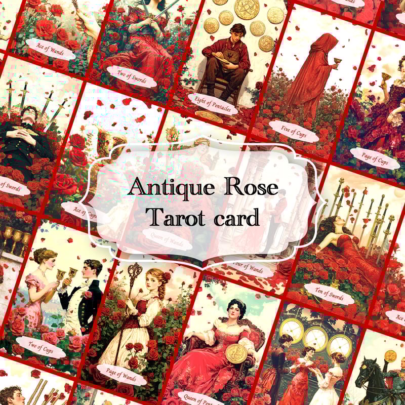 アンティークローズタロットカード Antique Rose Tarot | musemuse