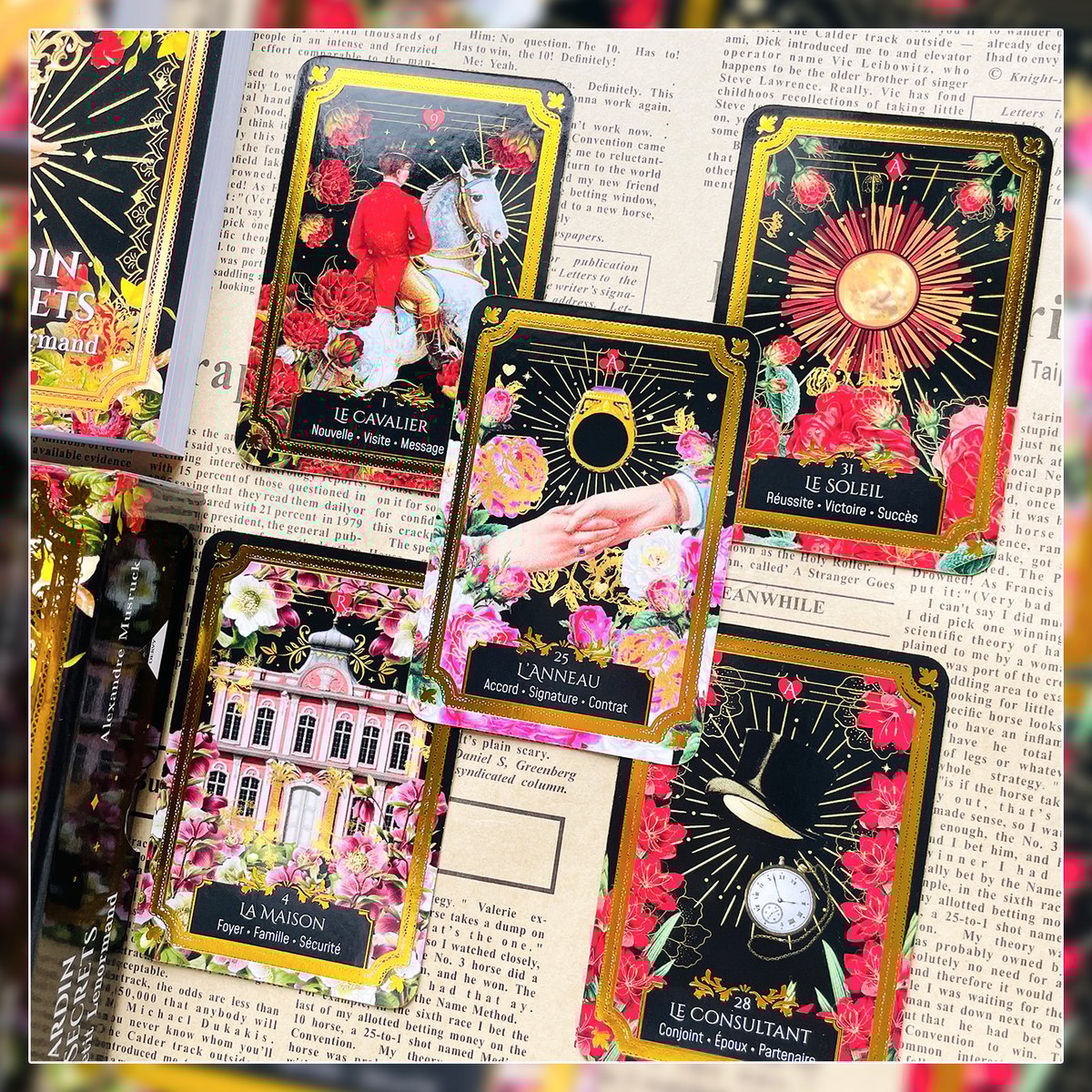 希少♡ ルンガルノフィレンツェ 子山羊革 ダブルスエードロングコート 花柄 Amazon.co.jp: 【正規品】秘密の花園ルノルマン【ルノルマンカードの