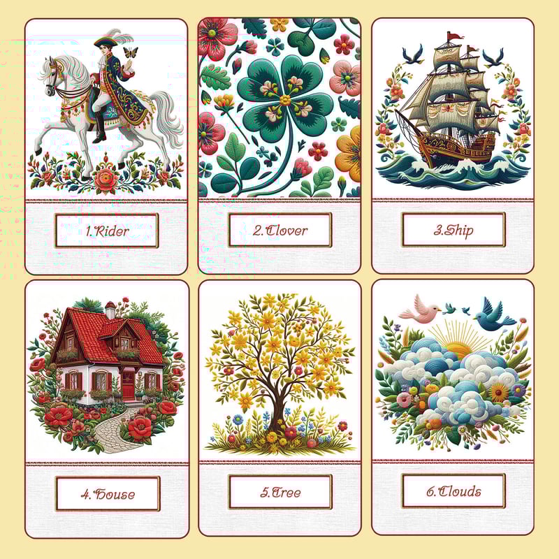 Embroidered Lenormand【ルノルマンカード】 | musemuse