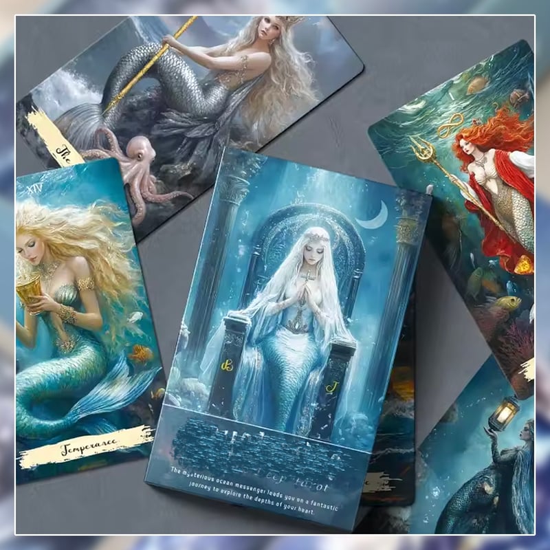 ✨インディーズメーカー✨マーメイドと海の世界がテーマの中国正規品タロットカード 予約商品】Mermaid Tarot【タロットカード】 | musemuse