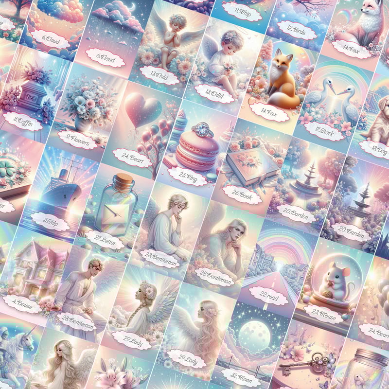 入荷1点のみ✨スペイン作家のキュートデッキ✨キャンディランドルノルマンカード 入荷1点のみ✨スペイン作家のキュートデッキ✨キャンディランド