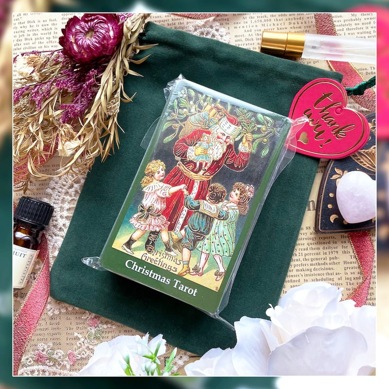【正規品タロットカード】美麗イラスト✨ビンテージクリスマスタロット Christmas Tarot Deck【タロットカード】 | musemuse