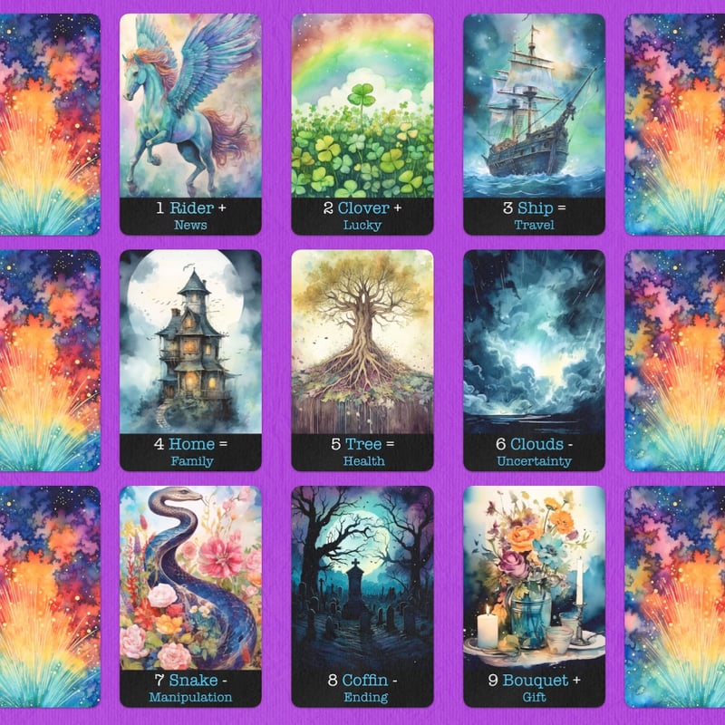 ふわりKarten Lenormand  ルノルマンカード THE OWL LENORMAND ◇ 梟の囁き ルノルマンカード | 魔法の雑貨屋