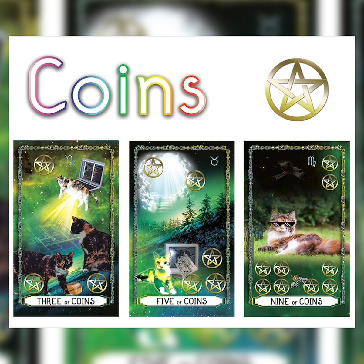 予約商品】Astro Kitties Tarot Deck【タロットカード】 | musemuse