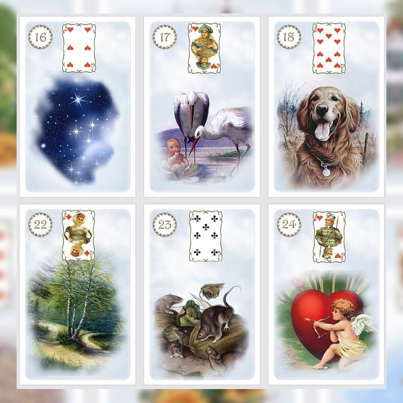 Ran☆★ブルールノルマンカード Ranブルールノルマンカード Blue Lenormand cards【ルノルマン