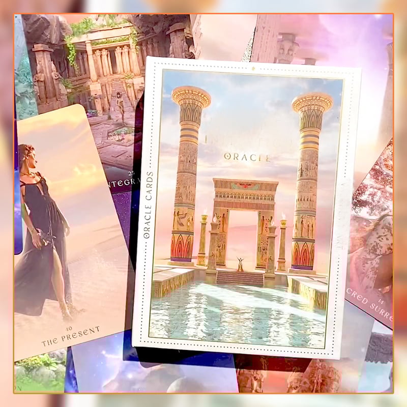 【オラクルカード】美麗海外インディーズ✨豪華で美しいプレミアムデッキ／箔押し金縁 美麗✨金箔押しが美しいエレガントなデッキ✨愛と人間関係に特