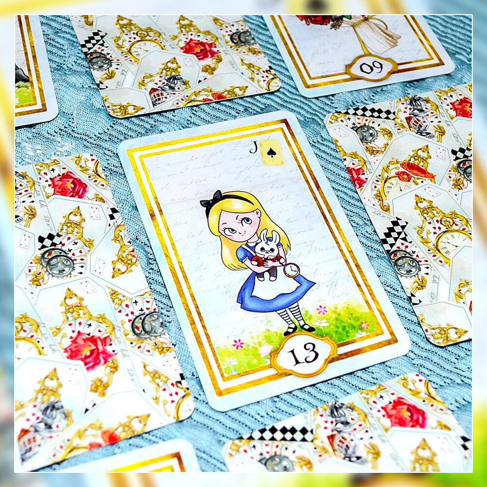 正規品✨キュートな不思議の国のアリスの世界観のルノルマンカード✨円型ver 正規品✨キュートな不思議の国のアリスの世界観のルノルマン