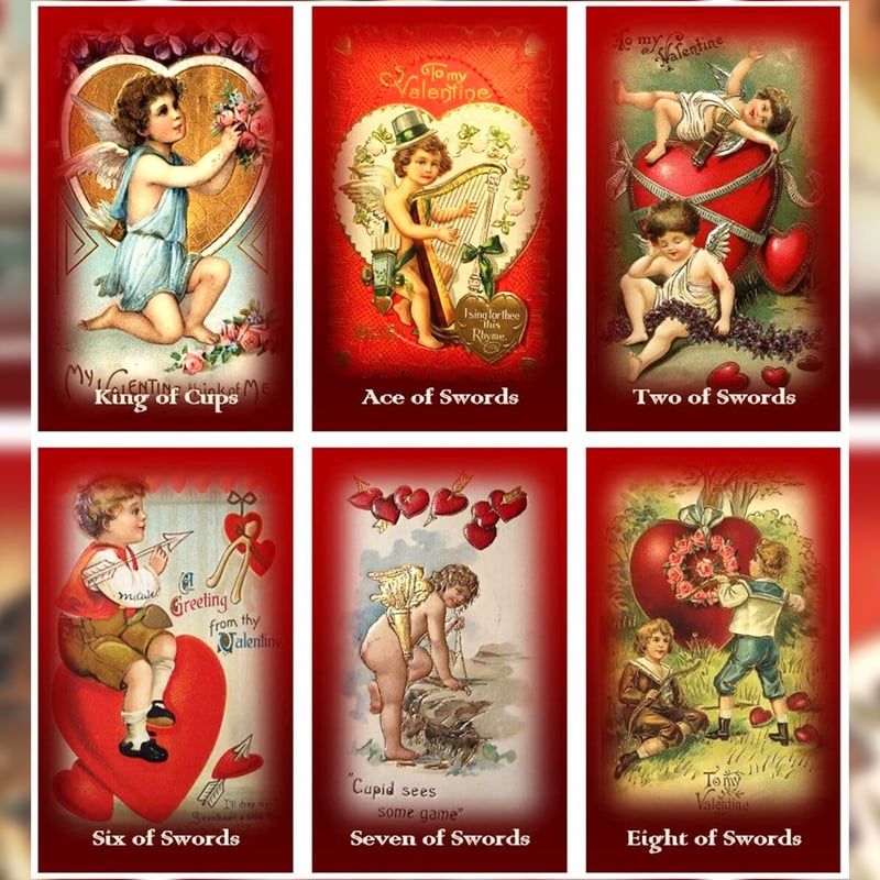 【正規品】１点のみ✨海外希少タロット【新品】バレンタインデー タロットカード 予約商品】Valentine's Day Tarot Deck【タロットカード】 | mus