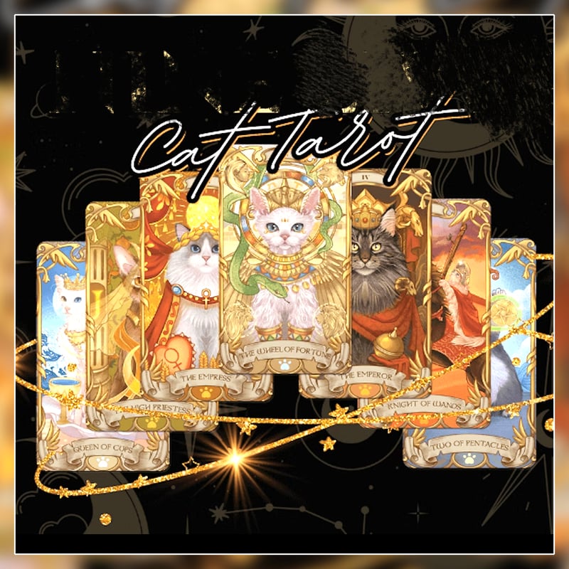 予約商品】【コッパーエッジ】Nine Lives Cat Tarot【タロット
