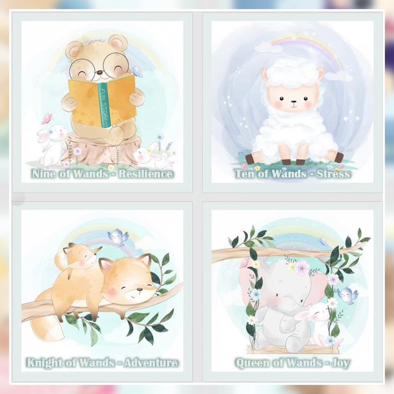 お値引き⭐︎キュートアニマルタロットカード 予約商品】Cute Animals Tarot Deck【タロットカード】 | musemuse
