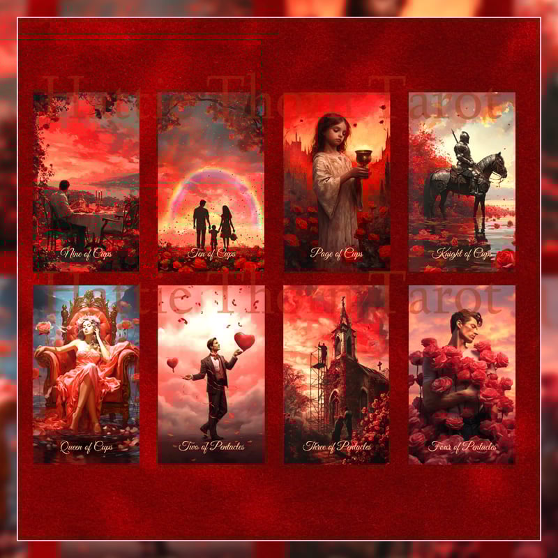 入手困難な海外デッキが待望の入荷✨超美麗バラのデッキ✨レッドローズタロットカード Scarlet Rose Tarot【タロットカード】 | musemuse