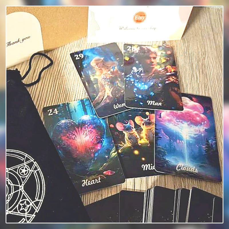 神秘的な世界観の美麗カード✨海外人気デッキ✨魔法のルノルマンカード／正規品 神秘的な世界観の美麗カード✨海外人気デッキ✨魔法のルノルマン
