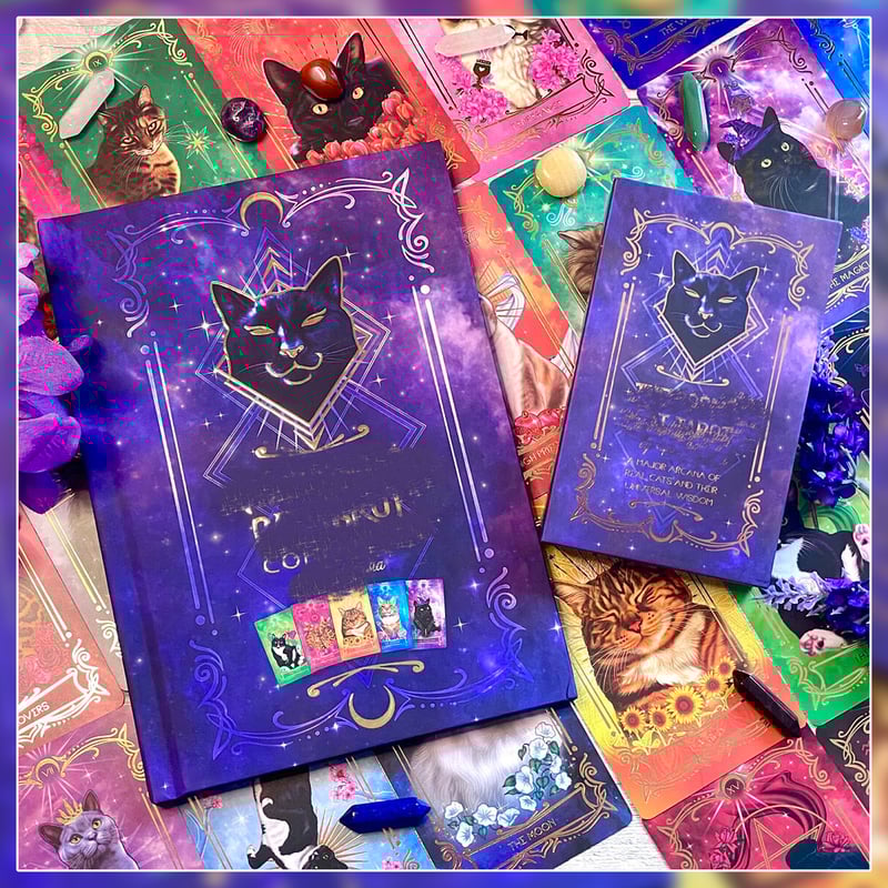 ハードカバー書籍つき】The Cosmic Cat Tarot【タロットカード