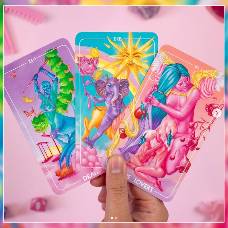 タロット ピンクタロット ❤︎ レア ❤︎ 現代的 ❤︎ユニーク ❤︎ アート タロット ピンクタロット ❤︎ レア ❤︎ 現代的 ❤︎ユニーク