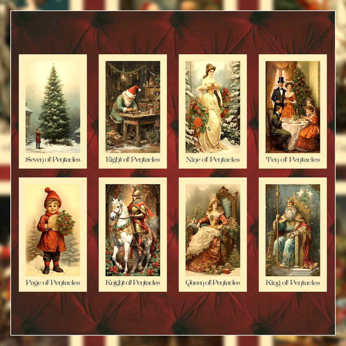 【正規品タロットカード】美麗イラスト✨ビンテージクリスマスタロット The Vintage Christmas Tarot【タロットカード】 | musemuse