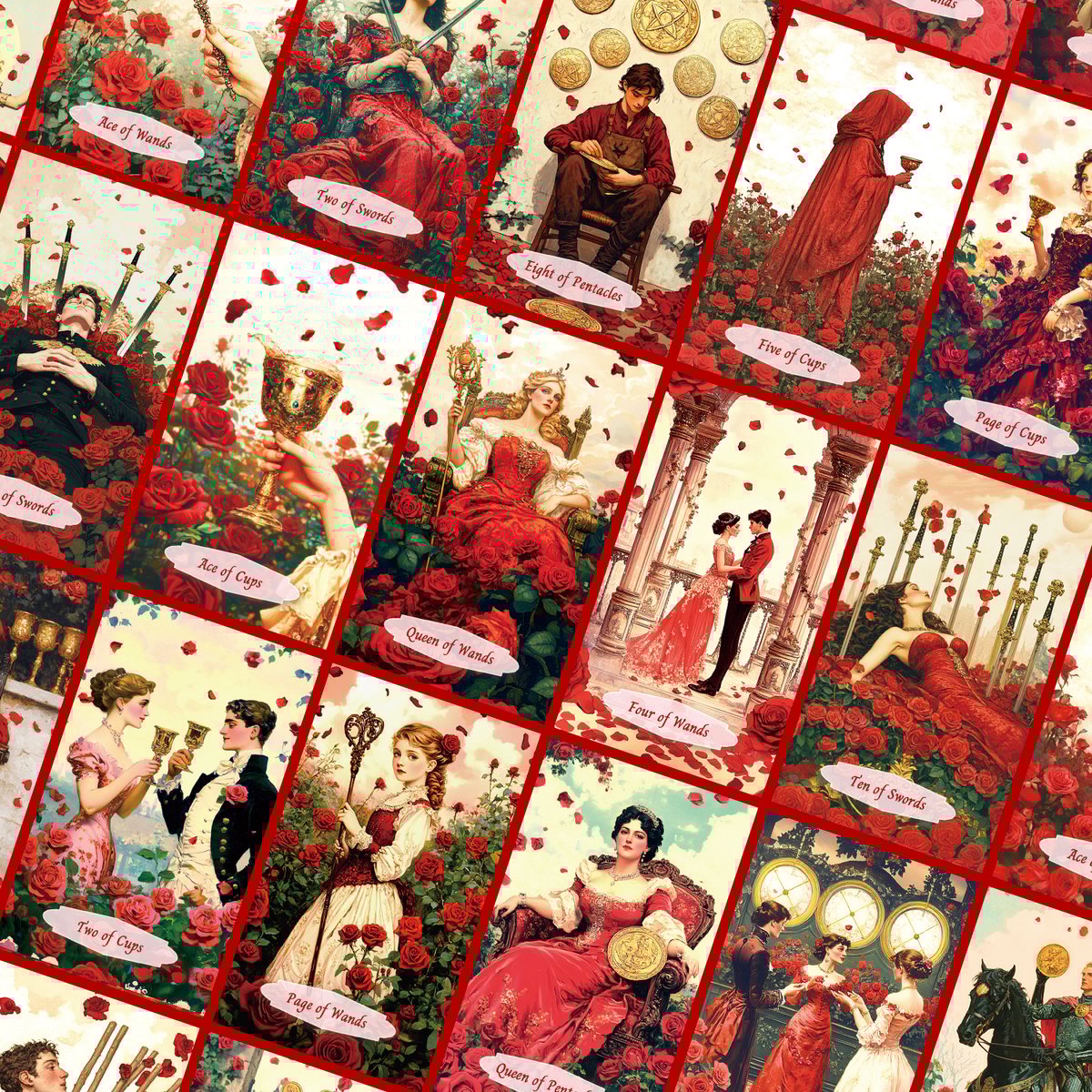 アンティークローズタロットカード Antique Rose Tarot | musemuse