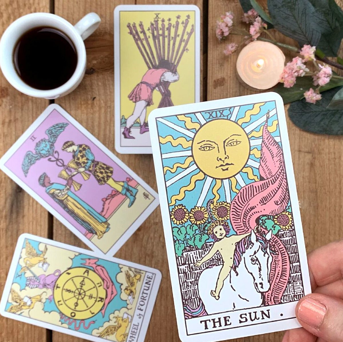 ✨巾着ポーチ付き✨パステルライダーウェイトタロットカード・オラクルカード ✨巾着ポーチ付き✨パステルライダーウェイトタロットカード