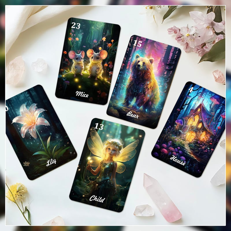 神秘的な世界観の美麗カード✨海外人気デッキ✨魔法のルノルマンカード／正規品 神秘的な世界観の美麗カード✨海外人気デッキ✨魔法のルノルマン