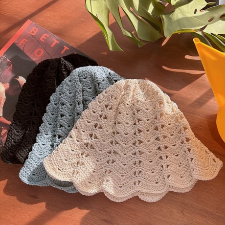 【OTONA】shelly frilly hat（basic）