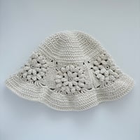 puff flower hat (WT)