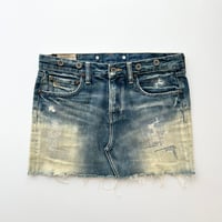 Ralph Lauren gradation denim mini skirt