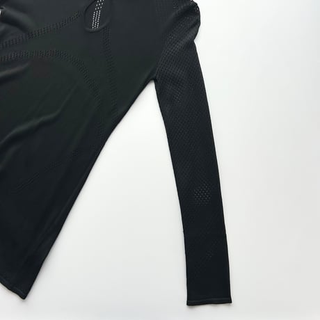 Alexander McQueen black whole knit tunic