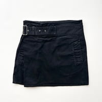 Chloe navy belt wrapped mini skirt