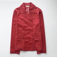 red stitch light short coat