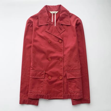red stitch light short coat
