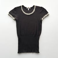 ARMANI gray piping designed T-shirts