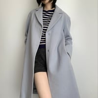 ice blue wool coat