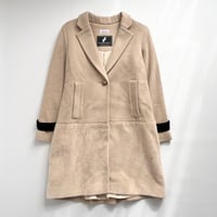 made in Italy / beige designed wool coat