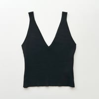 made in Italy / black knit camisole