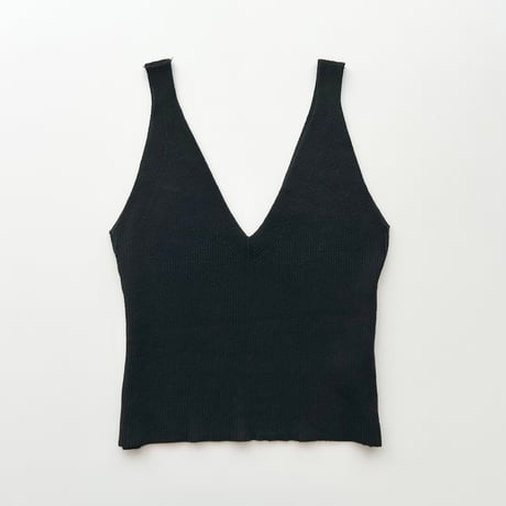 made in Italy / black knit camisole