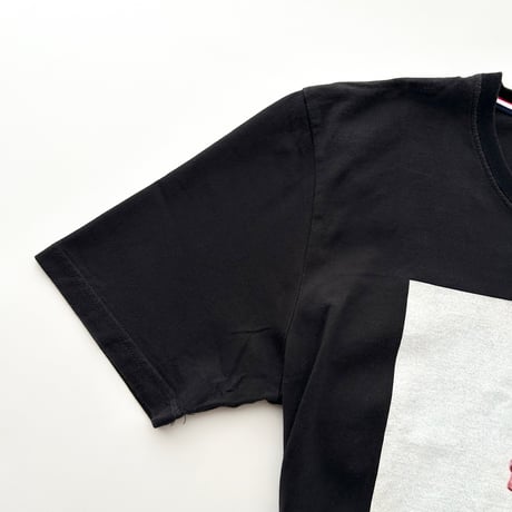 MORGAN black photo printed T-shirts