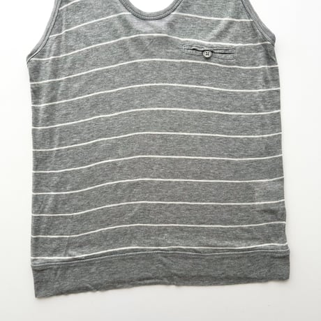ALEXANDER WANG gray striped tank top