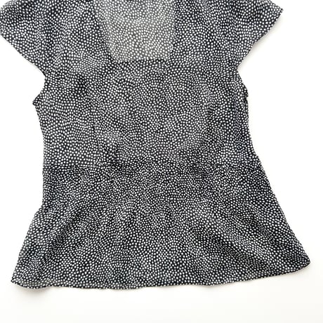 dot chiffon tunic