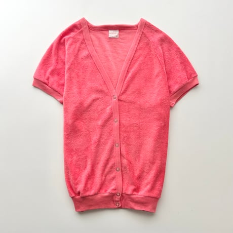 hot pink pile cardigan
