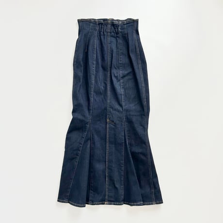 indigo denim mermaid skirt
