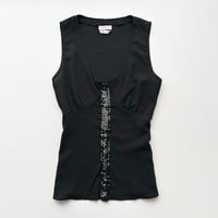 made in Italy / black sequins tops