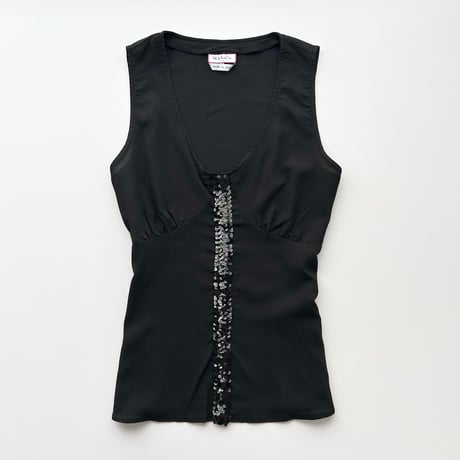 made in Italy / black sequins tops
