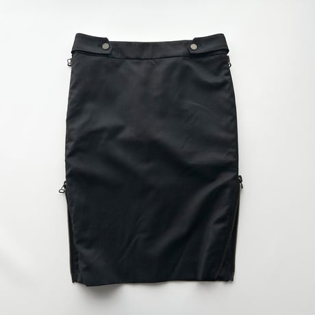 STELLA McCARTNEY black side zip skirt